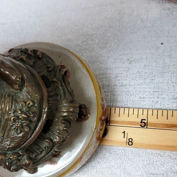 Pair Of Vintage Beautiful Bronze Signed Asian Cherub Sculptures - Picture 15 of 15